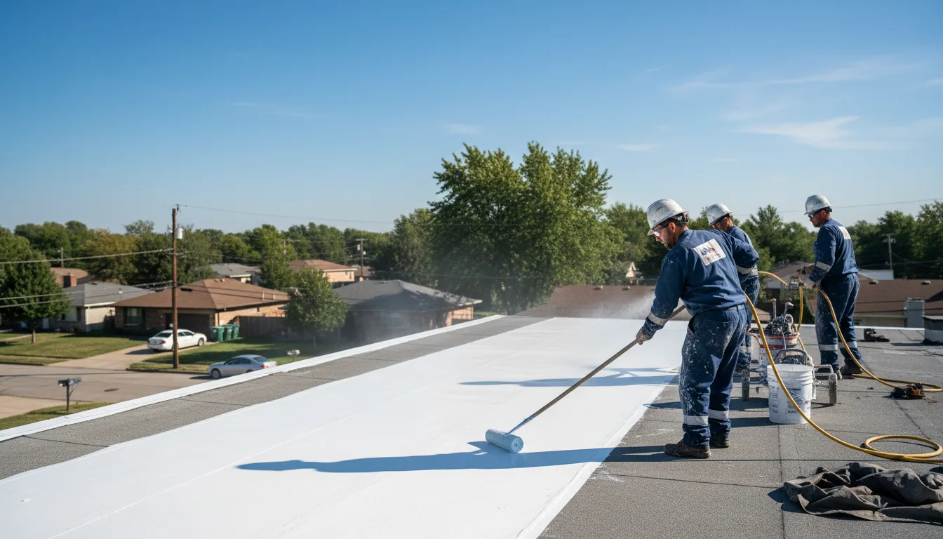 Commercial roof coating in Colrain, MA near me